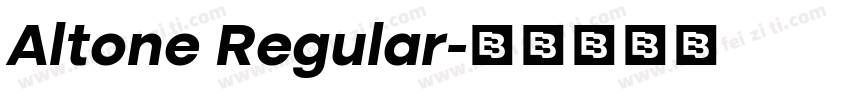 Altone Regular字体转换